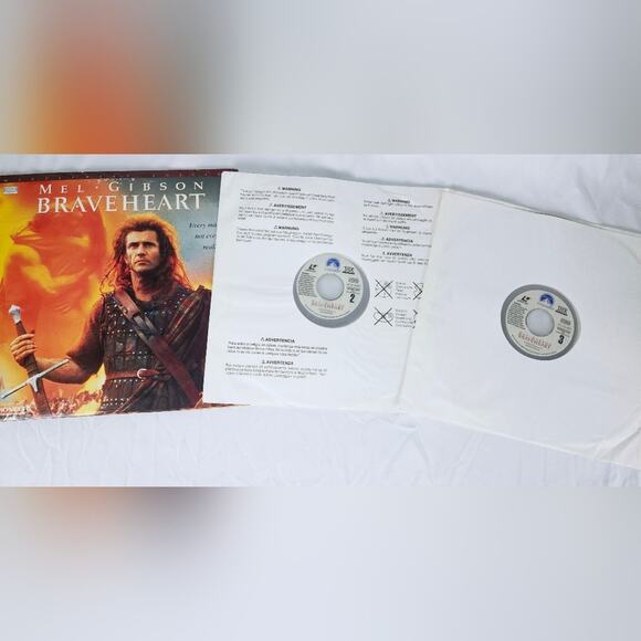 BLACK FRIDAY SALE Laser Disc Movie Set Braveheart Wide-screen edition VINTAGE - Picture 7 of 15